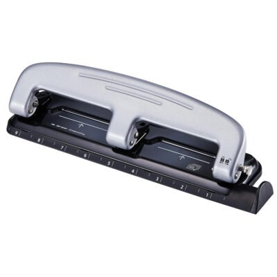 EZ Squeeze Three Hole Punch, 12-Sheet, Reduced Effort