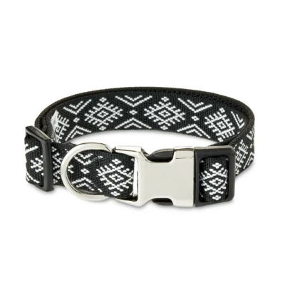 Dog Collars, Diamond Print Fashion Dog Collar, Multi-Color, Medium